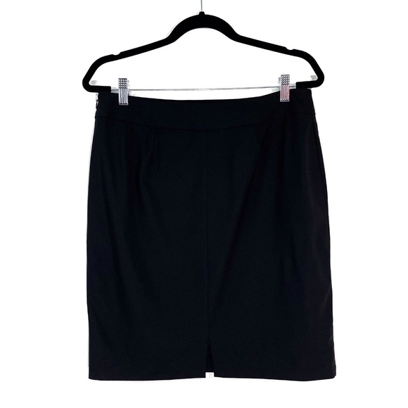 Classiques Entier Women’s Size 10 Medium Solid Black Wool Blend Pencil Skirt - Picture 6 of 9